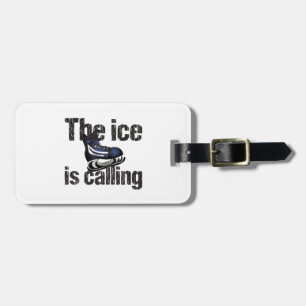 Etiqueta Para Maletas Hockey que el hielo llama