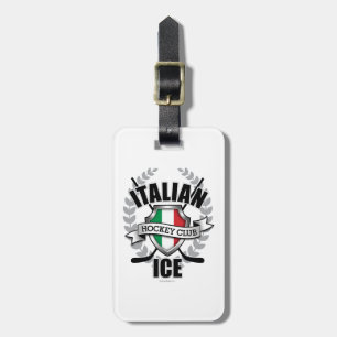 Etiqueta Para Maletas Hockey sobre hielo italiano