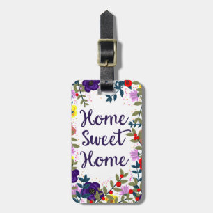 Etiqueta Para Maletas Hogar Dulce Hogar Arrecife Floral