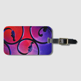 Etiqueta Para Maletas Hojas de arco iris