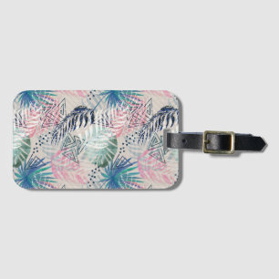 Etiqueta Para Maletas Hojas de palma, tropicales, botánicas, hojas, jung
