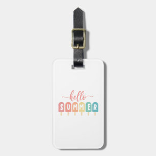Etiqueta Para Maletas Hola Summer Pastel Popsicles