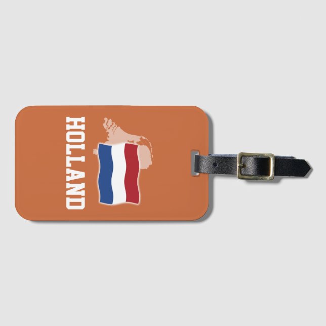 Etiqueta Para Maletas Holanda (Anverso horizontal)