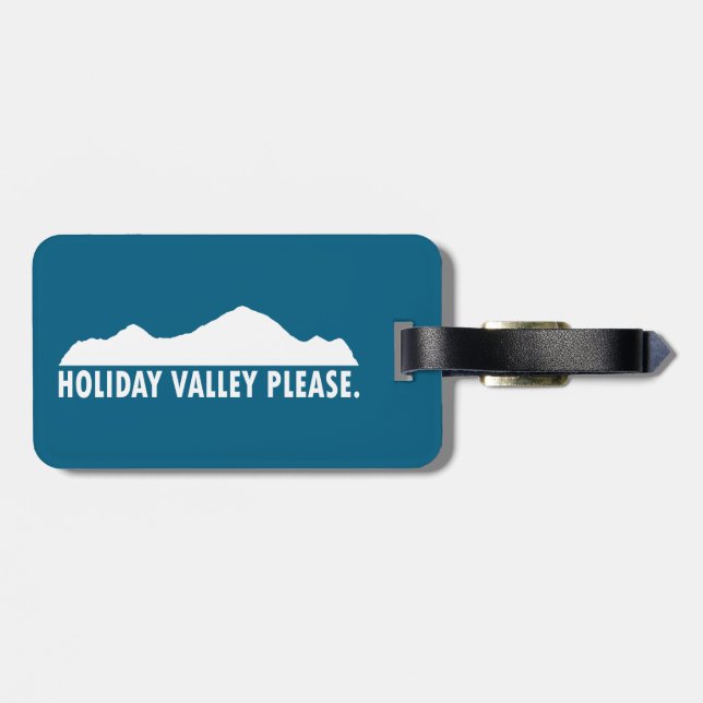 Etiqueta Para Maletas Holiday Valley Please (Atrás Horizontal)