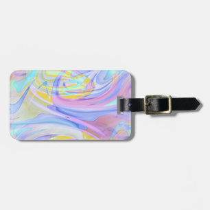 Etiqueta Para Maletas holograma pastel