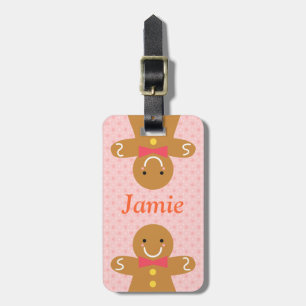 Etiqueta Para Maletas Hombre de Jengibre Lindo Personalizado para las Fi