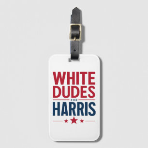 Etiqueta Para Maletas Hombres Blancos Para La Elección De Harris Kamala