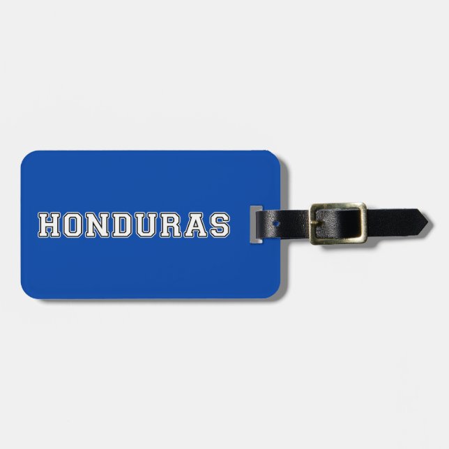 Etiqueta Para Maletas Honduras (Frente Horizontal)