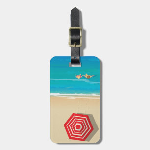 Etiqueta Para Maletas Hora de playa