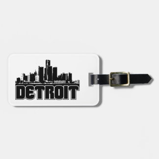 Etiqueta Para Maletas Horizonte de Detroit
