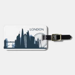 Etiqueta Para Maletas Horizonte de la ciudad de Londres