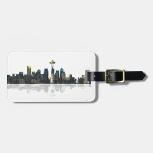 Etiqueta Para Maletas Horizonte de Seattle Washington