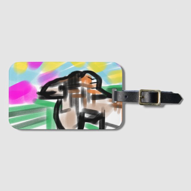 Etiqueta Para Maletas Horse joy (Anverso horizontal)