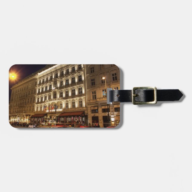 Etiqueta Para Maletas Hotel Sacher (Frente Horizontal)