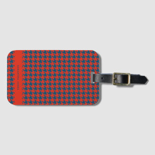 Etiqueta Para Maletas Hounds Tooth Personalizado