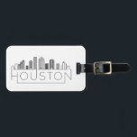 Etiqueta Para Maletas Houston, Texas Skyline Lumaletas Tag<br><div class="desc">Una etiqueta de equipaje única que representa la hermosa ciudad de Houston,  Texas.  Esta etiqueta muestra un estilizado ilustracion del paisaje único de la ciudad con su nombre debajo.</div>