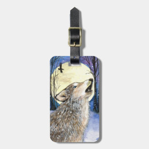 Etiqueta Para Maletas Howling - Wolf Art