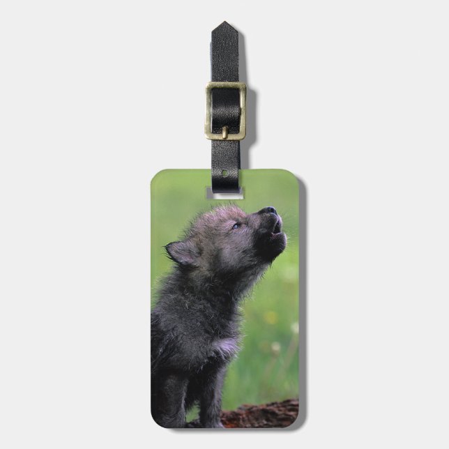 Etiqueta Para Maletas Howling Wolf Cub (Frente Vertical)