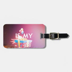 ETIQUETA PARA MALETAS HOY ES MI CUMPLEAÑOS