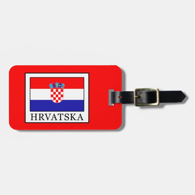 Etiqueta Para Maletas Hrvatska (Frente Horizontal)