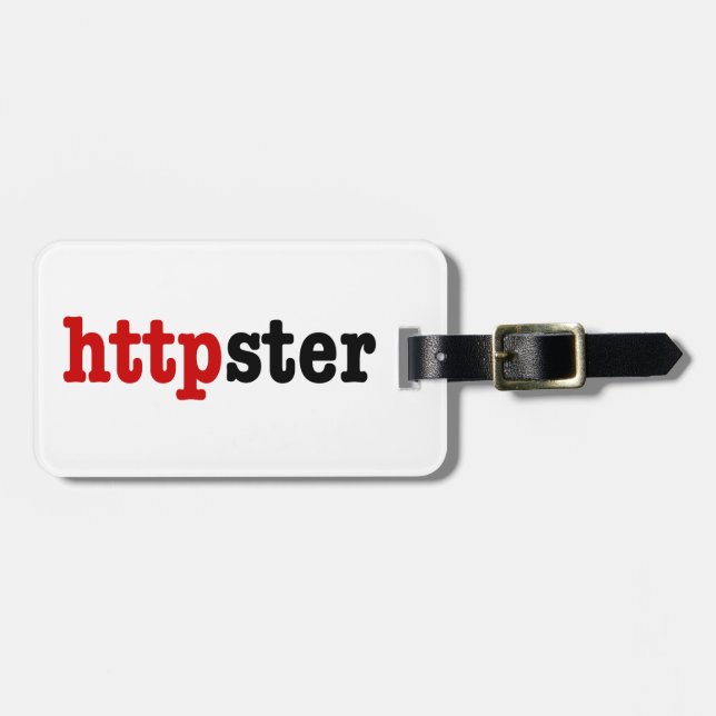 Etiqueta Para Maletas httpster (Frente Horizontal)