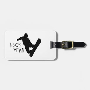 Etiqueta Para Maletas Huck Yeah (Esquí)