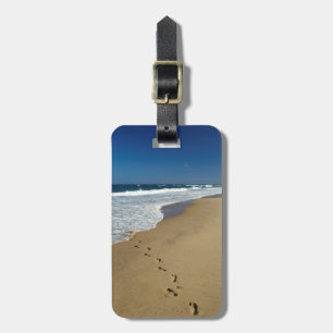 Etiqueta Para Maletas Huellas en la playa, Mabibi, Thongaland