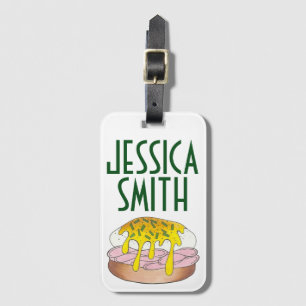 Etiqueta Para Maletas Huevos personalizados Benedict Breakfast Food Dine