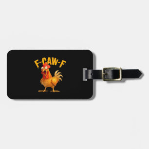 Etiqueta Para Maletas Humor de cuervo F-Caw-F gótico divertido retro gen