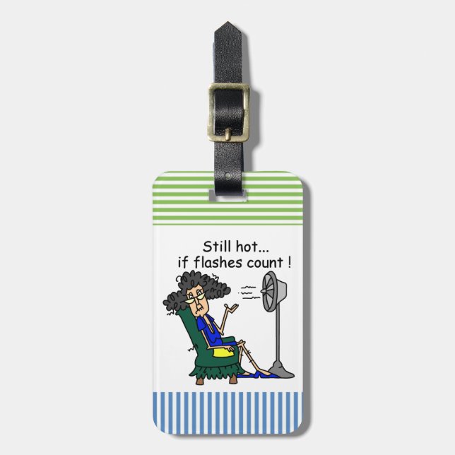 Etiqueta Para Maletas Humor del flash caliente (Frente Vertical)