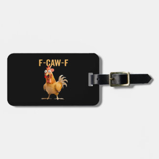 Etiqueta Para Maletas Humor Divertido Gótico Cuervo F-Caw-F