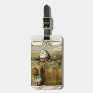 Etiqueta Para Maletas Humpty Dumpty y Alice