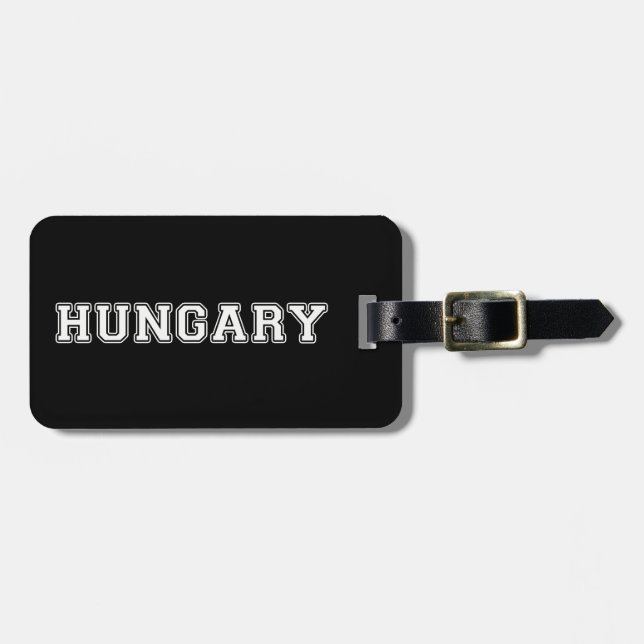 Etiqueta Para Maletas Hungría (Frente Horizontal)