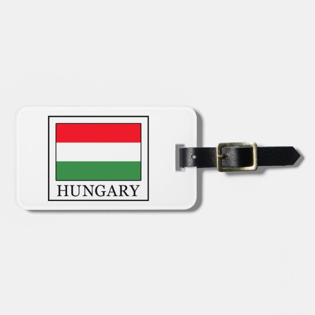 Etiqueta Para Maletas Hungría (Frente Horizontal)
