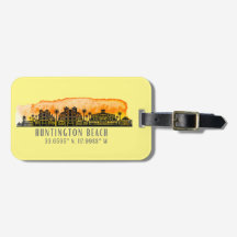 Huntington Beach City Silhouette