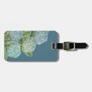 Etiqueta Para Maletas Hydrangea azul