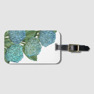 Etiqueta Para Maletas Hydrangea azul