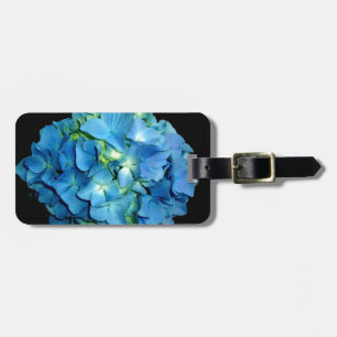 Etiqueta Para Maletas Hydrangea azul
