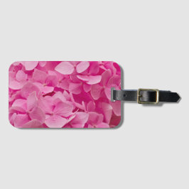 Etiqueta Para Maletas Hydrangea rosa