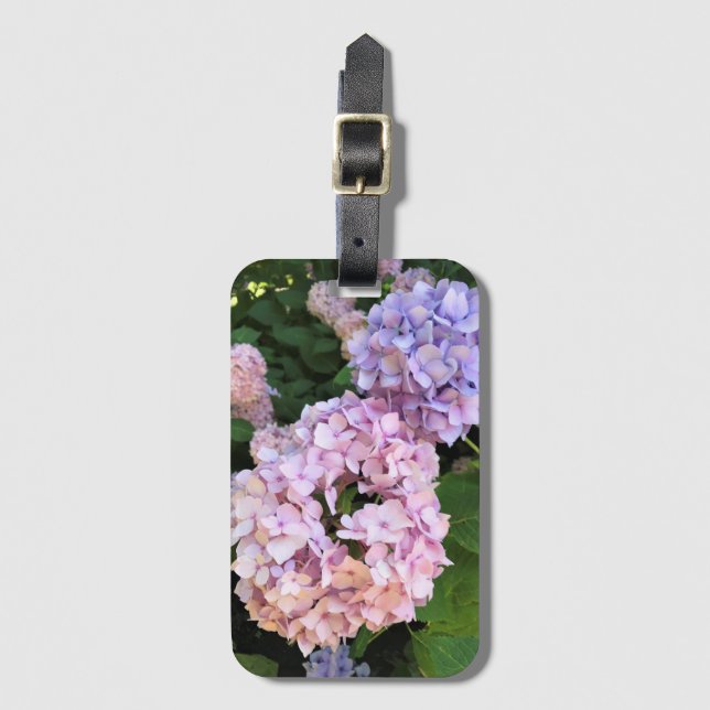 Etiqueta Para Maletas Hydrangeas (Anverso vertical)