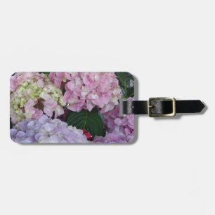 Etiqueta Para Maletas Hydrangeas azules de la lavanda