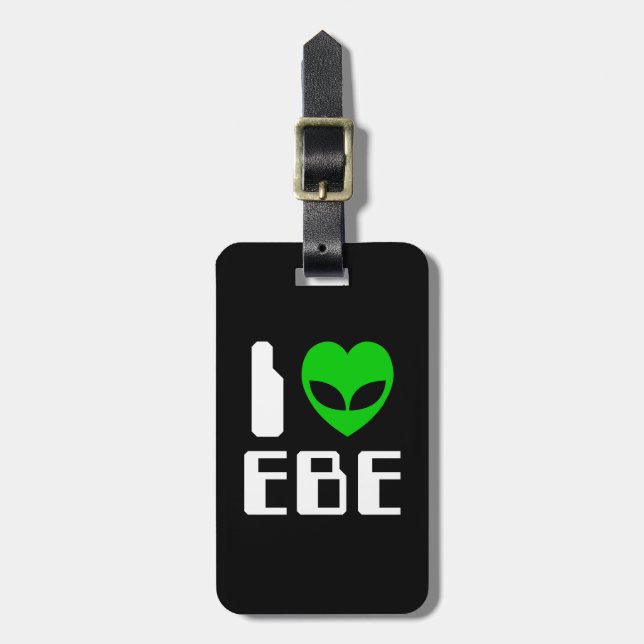 Etiqueta Para Maletas I Alien Heart EBE (Frente Vertical)