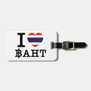 Etiqueta Para Maletas I Heart (Love) Baht