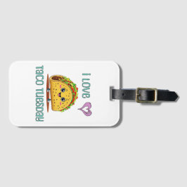 Etiqueta Para Maletas I Love Taco Tuesday