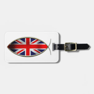 Etiqueta Para Maletas Ichthus - bandera británica
