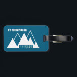 Etiqueta Para Maletas I'd Rather Be In Brighton Utah Mountain<br><div class="desc">Located just east of Salt Lake City,  Utah,  Brighton Resort is one of the best ski and snowboard resorts in America! This great vintage design has a retro look.</div>