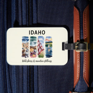 Etiqueta Para Maletas Idaho - Pesadilla de las costas salvajes y las mon