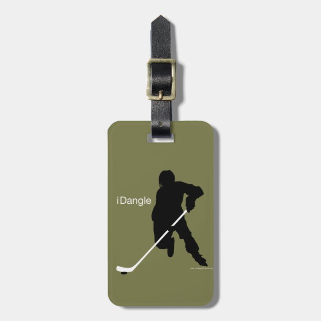 Etiqueta Para Maletas iDangle (hockey) (Frente Vertical)