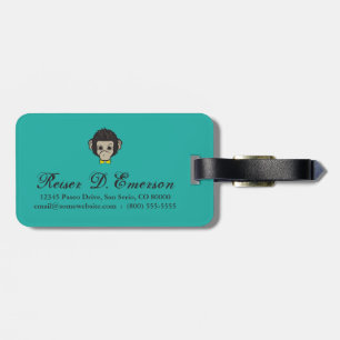 Etiqueta Para Maletas identidad de mono