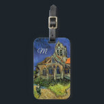 Etiqueta Para Maletas Iglesia de Auvers-sur-Oise por Vincent van Gogh<br><div class="desc">Iglesia en Auvers por Vincent van Gogh es una pintura arquitectónica vintage de arte fino post impresionismo. Vista exterior de una iglesia con vidrieras y una figura que camina hacia la Capilla a lo largo de un camino de adoquines. Sobre el artista: Vincent Willem van Gogh (1853-1890) fue uno de...</div>
